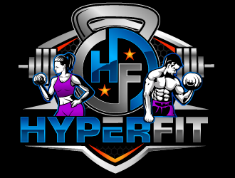 HyperFit logo design by THOR_