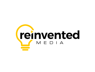 reinvented media logo design by kimora