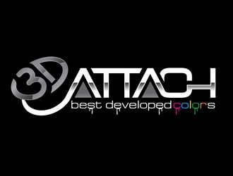 3D Attach logo design by DreamLogoDesign