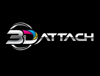 3D Attach logo design by DreamLogoDesign