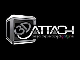 3D Attach logo design by DreamLogoDesign