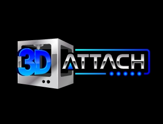 3D Attach logo design by jaize