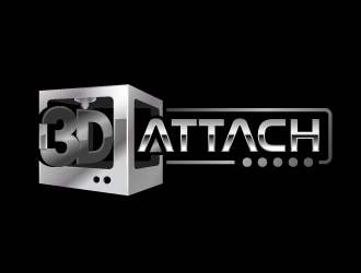3D Attach logo design by jaize