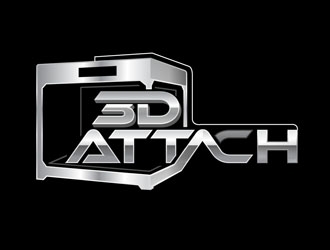 3D Attach logo design by DreamLogoDesign