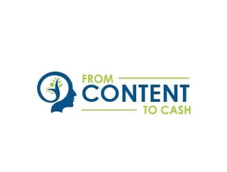 From Content To Cash logo design by MarkindDesign