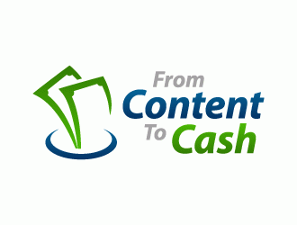 From Content To Cash logo design by lestatic22