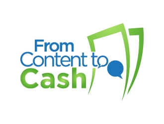 From Content To Cash logo design by Erasedink