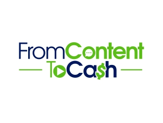 From Content To Cash logo design by yunda
