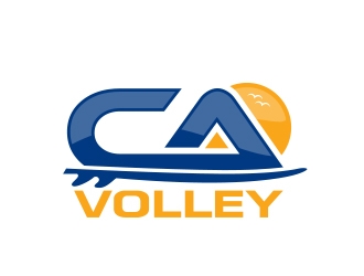 California Volleyball Club logo design by MarkindDesign