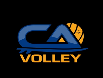 California Volleyball Club logo design by MarkindDesign