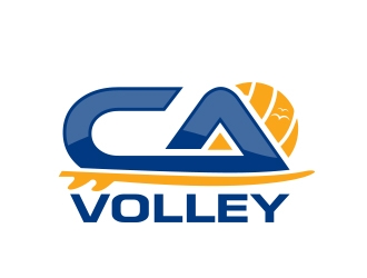 California Volleyball Club logo design by MarkindDesign