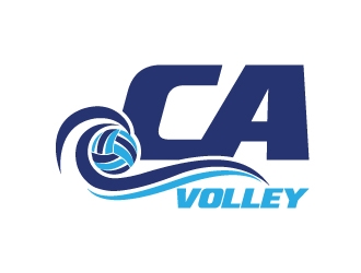 California Volleyball Club logo design by jaize