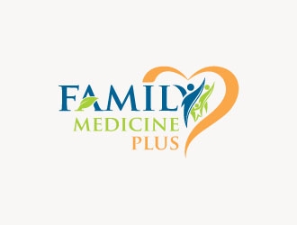 family medicine plus logo design by zinnia