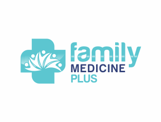 family medicine plus logo design by up2date