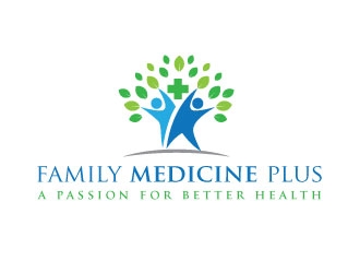 family medicine plus logo design by invento
