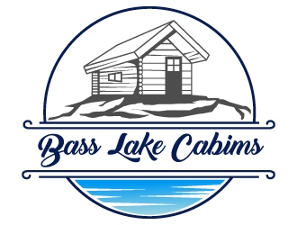 Bass Lake Cabins logo design by MonkDesign