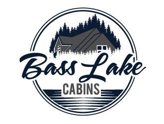 Bass Lake Cabins logo design by REDCROW