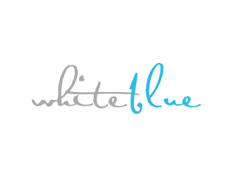 white blue logo design by lexipej