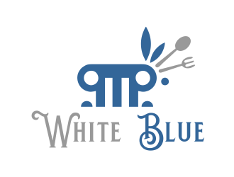 white blue logo design by ROSHTEIN