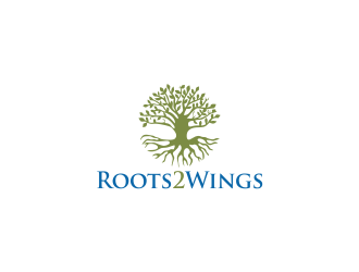 Roots2Wings logo design by oke2angconcept