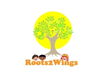 Roots2Wings logo design by Hansiiip