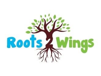 Roots2Wings logo design by MonkDesign