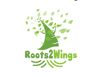 Roots2Wings logo design by hwkomp
