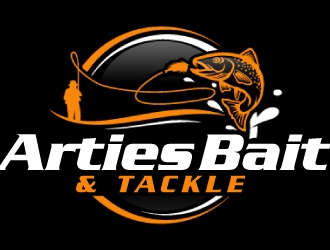 Arties Bait & Tackle logo design by ElonStark