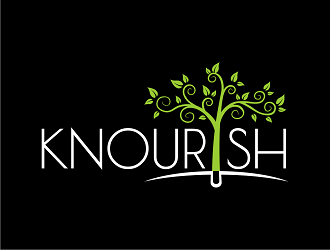 Knourish logo design by haze