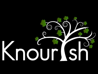 Knourish logo design by MonkDesign