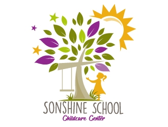 Sonshine School logo design by dorijo