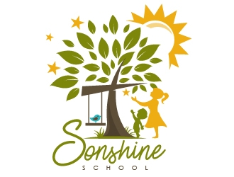 Sonshine School logo design by dorijo
