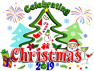Celebrating Christmas 2019 logo design by aldesign