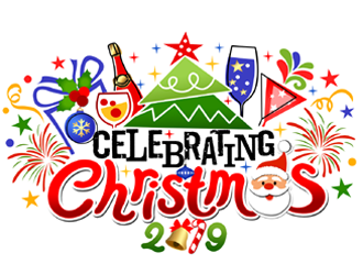 Celebrating Christmas 2019 logo design by ingepro