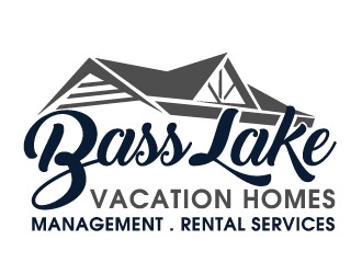 Bass Lake Cabins logo design by REDCROW