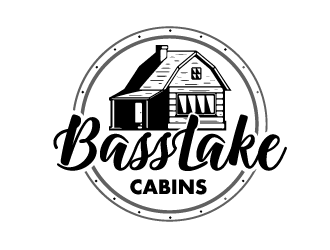Bass Lake Cabins logo design by Ultimatum