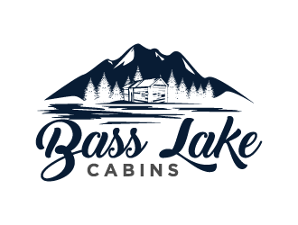 Bass Lake Cabins logo design by torresace