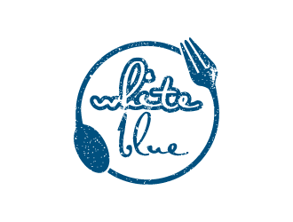 white blue logo design by torresace