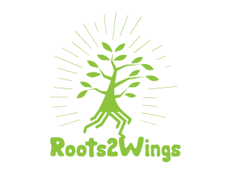 Roots2Wings logo design by hwkomp