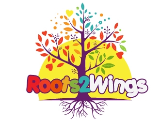 Roots2Wings logo design by dorijo