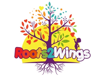 Roots2Wings logo design by dorijo