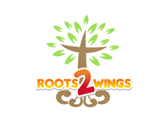 Roots2Wings logo design by serprimero