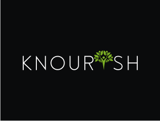 Knourish logo design by mbamboex