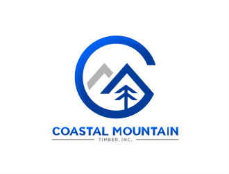 Coastal Mountain Timber, Inc. logo design by evdesign