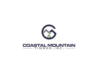 Coastal Mountain Timber, Inc. logo design by oke2angconcept