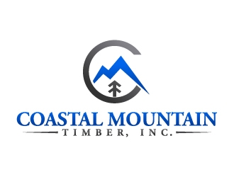 Coastal Mountain Timber, Inc. logo design by abss