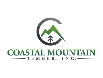 Coastal Mountain Timber, Inc. logo design by abss