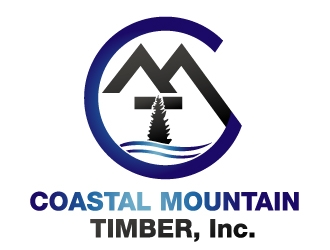 Coastal Mountain Timber, Inc. logo design by PMG