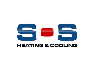 S.O.S Heating & Cooling logo design by mbamboex