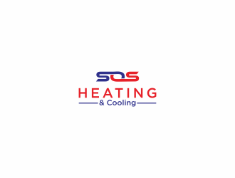S.O.S Heating & Cooling logo design by apikapal